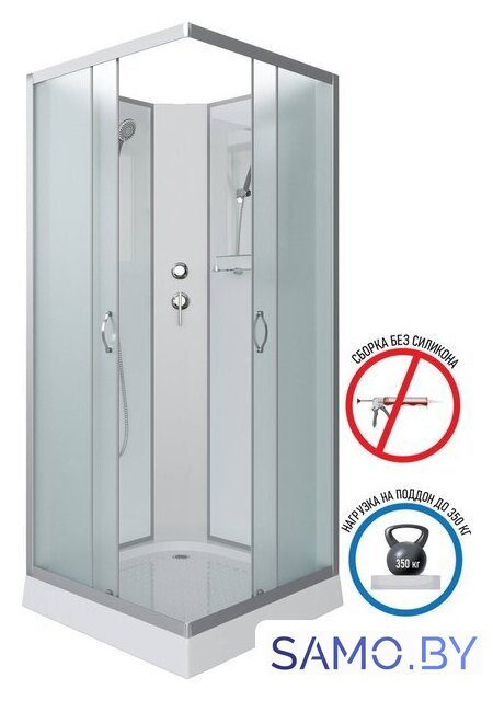Душевая кабина Niagara NG-1101-14BK 90х90 - Изображение №2 — Интернет-магазин samo.by
