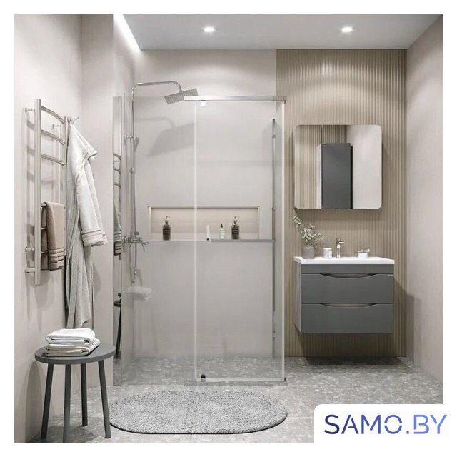 Душевой уголок Grossman Pragma 100x90x195 120.K33.03.1090.10.00 (хром/прозрачное стекло) - Изображение №8 — Интернет-магазин samo.by