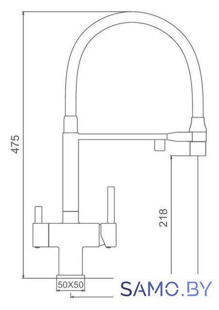 Смеситель Gappo G4395-53 - Изображение №2 — Интернет-магазин samo.by