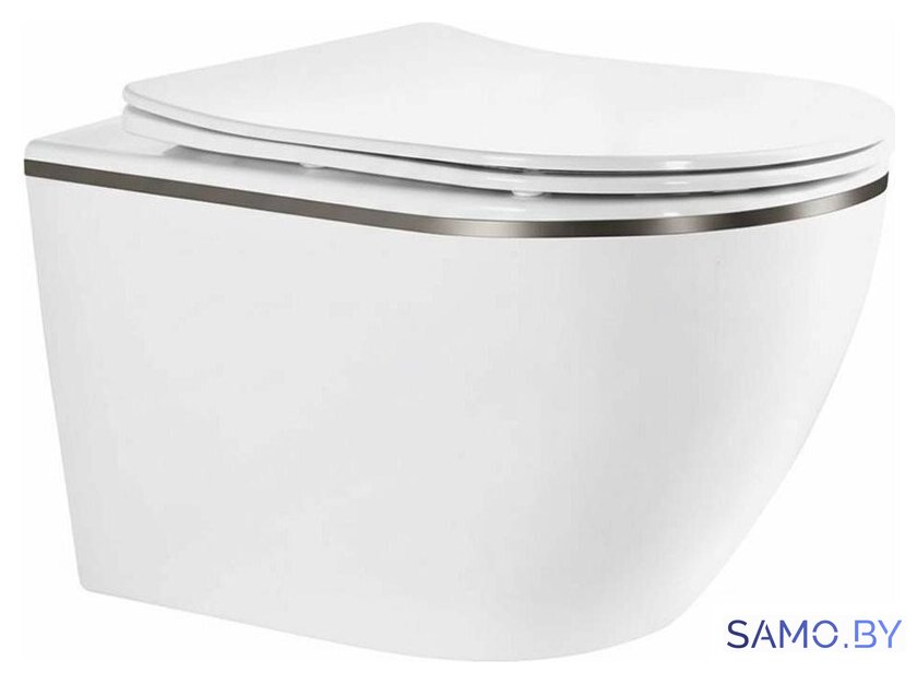 Унитаз подвесной Roxen Antares Tornado Long 530205-01GM-L - Изображение №1 — Интернет-магазин samo.by