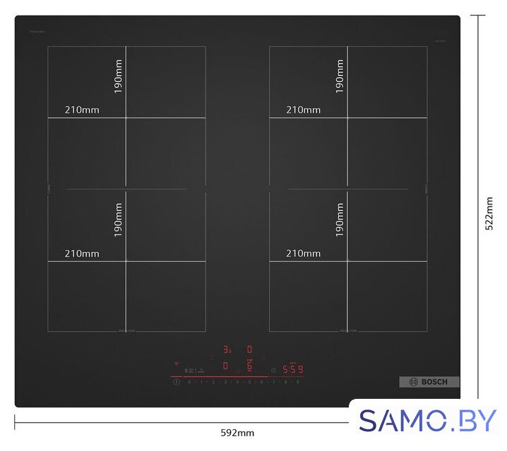 Варочная панель Bosch Serie 6 PVQ61CHB1E - Изображение №5 — Интернет-магазин samo.by