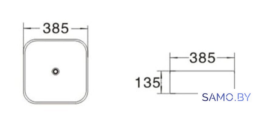 Умывальник SantiLine SL-1052 - Изображение №2 — Интернет-магазин samo.by