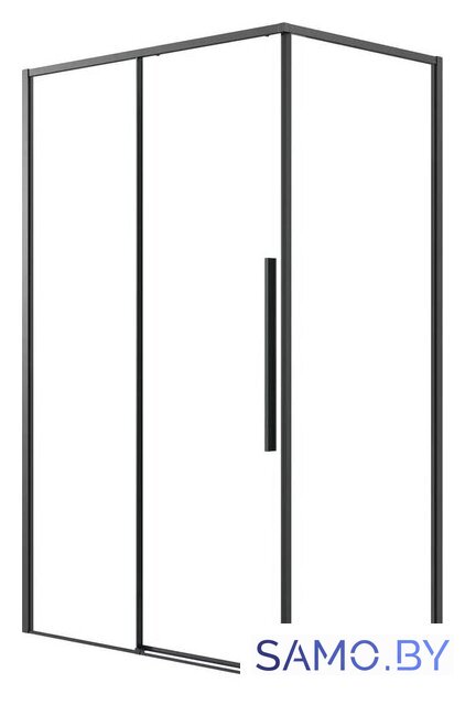 Душевая стенка Grossman Galaxy 80x195 200.K33.01.80.21.00 (черный матовый/стекло прозрачное) - Изображение №5 — Интернет-магазин samo.by