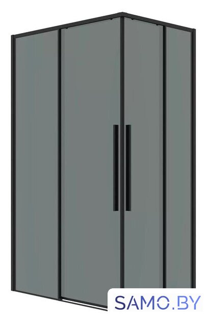 Душевой уголок Grossman Galaxy 120x70x195 300.K33.01.1270.21.10 (черный матовый/тонированное стекло) - Изображение №1 — Интернет-магазин samo.by