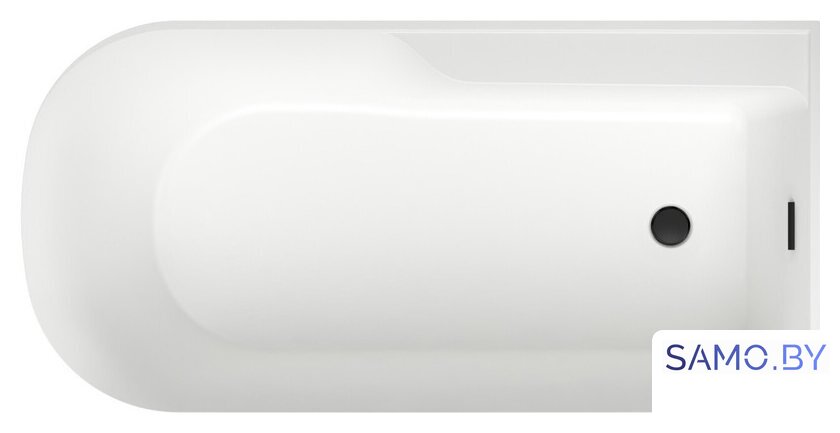 Ванна Wellsee Camellia 2.0 167x82 236202003 (отдельностоящая ванна (правая) белый глянец, экран, ножки, сифон-автомат матовый черный) - Изображение №4 — Интернет-магазин samo.by