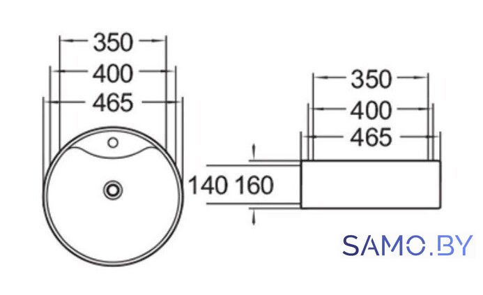 Умывальник SantiLine SL-1070 - Изображение №2 — Интернет-магазин samo.by