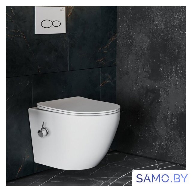 Унитаз подвесной Roxen Antares Bidet в комплекте с инсталляцией StounFix Dual Fresh 6 в 1 966280 (кнопка: бежевый) - Изображение №7 — Интернет-магазин samo.by