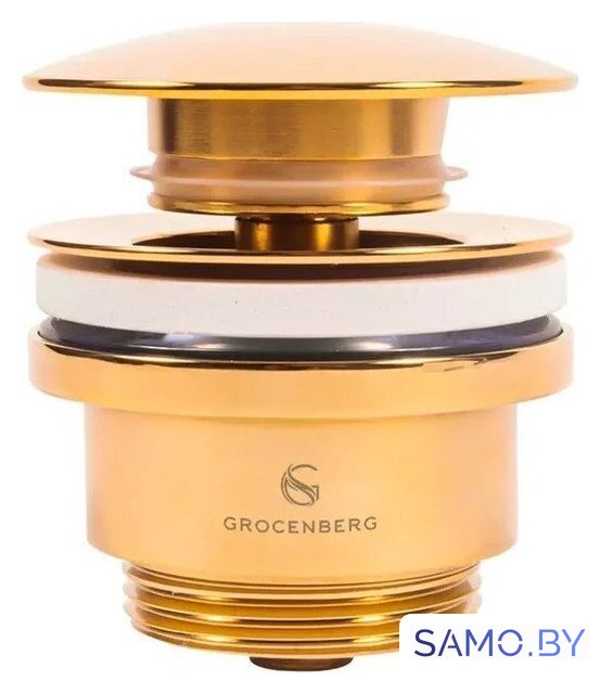 Донный клапан Grocenberg GB106 (золото глянец) - Изображение №2 — Интернет-магазин samo.by