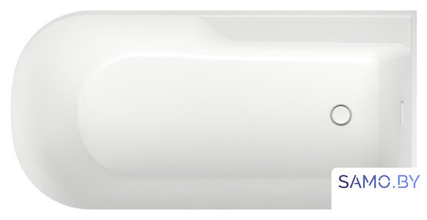 Ванна Wellsee Camellia 2.0 167x82 236202002 (отдельностоящая ванна (правая) белый глянец, экран, ножки, сифон-автомат глянцевый белый) - Изображение №4 — Интернет-магазин samo.by