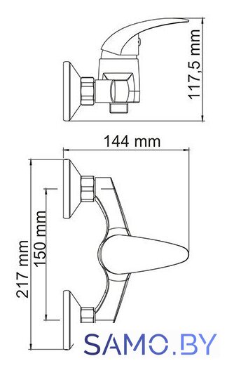 Смеситель Wasserkraft Isen 2602 - Изображение №2 — Интернет-магазин samo.by