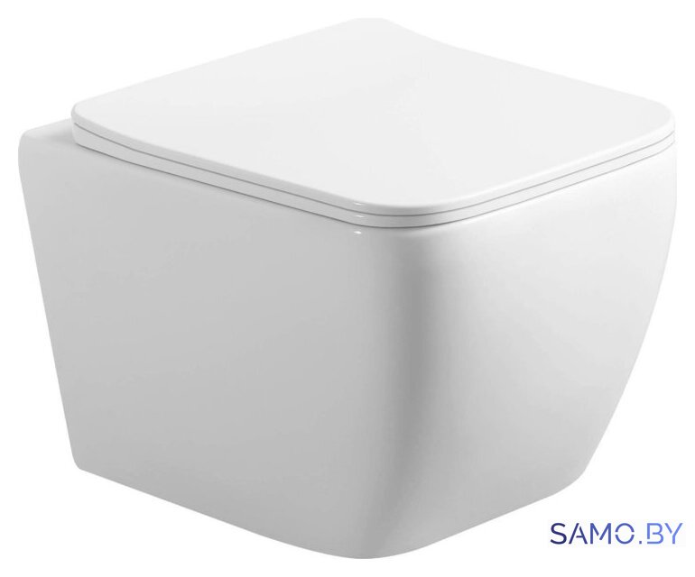 Унитаз подвесной Roxen Cube Tornado в комплекте с инсталляцией StounFix Dual Fresh 6 в 1 868469 (кнопка: золото глянцевая) - Изображение №9 — Интернет-магазин samo.by