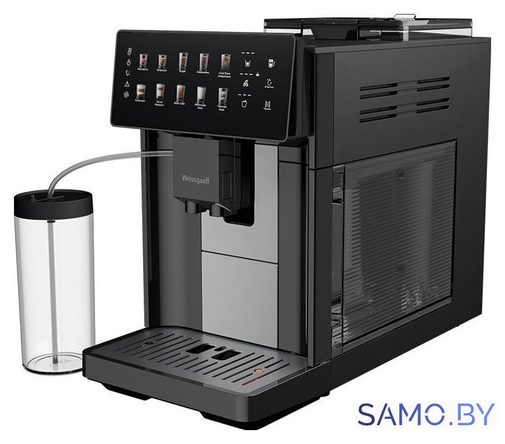 Кофемашина Weissgauff WCM-365 Automatic ColorTouch Cappuccino Nero - Изображение №3 — Интернет-магазин samo.by