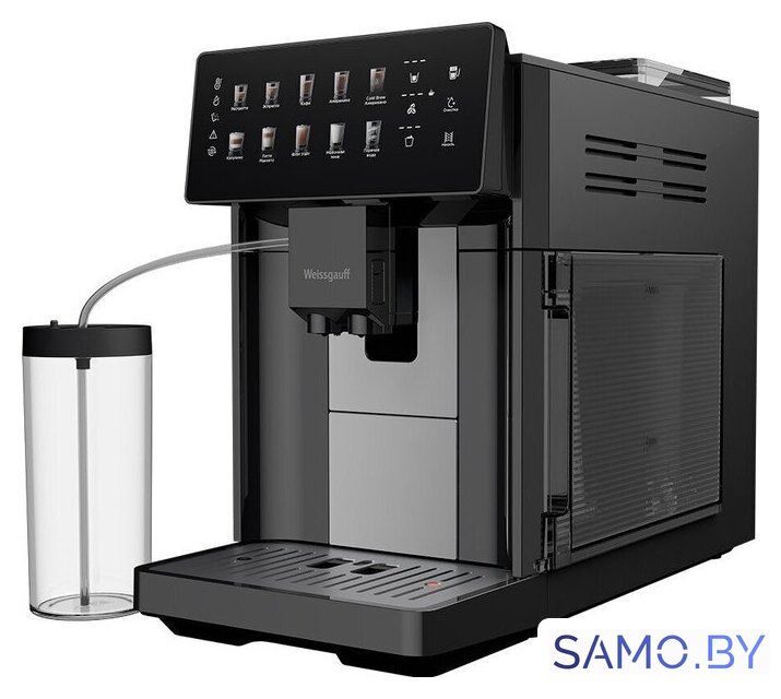 Кофемашина Weissgauff WCM-365 Automatic ColorTouch Cappuccino Nero - Изображение №4 — Интернет-магазин samo.by