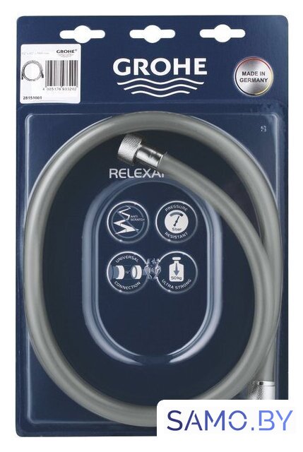 Душевой шланг Grohe Relexaflex 28151001 (хром) - Изображение №2 — Интернет-магазин samo.by