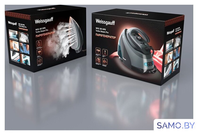 Утюг Weissgauff WSS 301 DPB Turbo Steam Pro - Изображение №22 — Интернет-магазин samo.by