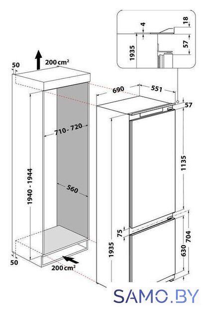 Холодильник Whirlpool WH SP70 T241 P - Изображение №13 — Интернет-магазин samo.by