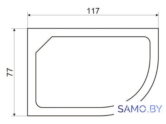 Душевая кабина Niagara NG-1903-01L 120x80 (левая) - Изображение №4 — Интернет-магазин samo.by