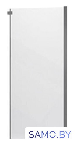 Душевая стенка Veconi 90x195 KP06GR-90-01-C4 (стекло прозрачное/брашированный графит) - Изображение №1 — Интернет-магазин samo.by
