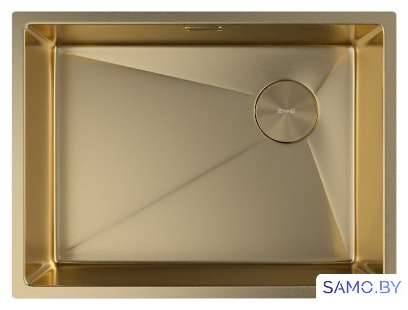 Кухонная мойка ZorG Zerox 59 U / IF Side SF PVD Gold - Изображение №3 — Интернет-магазин samo.by