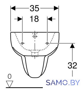 Биде Geberit Smyle 500.216.01.1 - Изображение №3 — Интернет-магазин samo.by