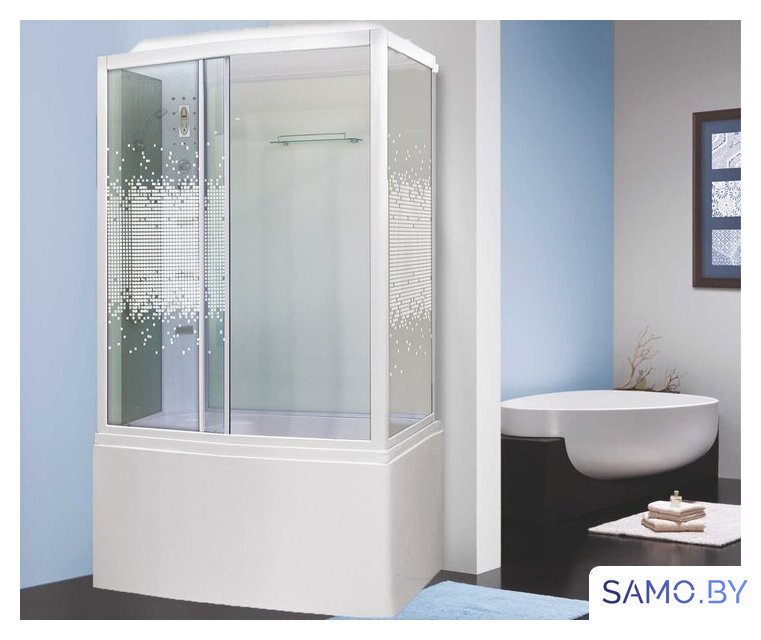 Душевая кабина Niagara NG-307-01L 120x80x220 (мозаика стекло, левая) - Изображение №1 — Интернет-магазин samo.by