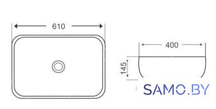 Умывальник WeltWasser Elbach 2143P MB - Изображение №2 — Интернет-магазин samo.by