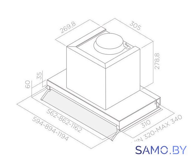Кухонная вытяжка Elica Box In IX/A/120 - Изображение №6 — Интернет-магазин samo.by