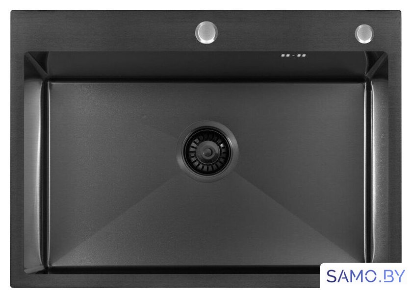 Кухонная мойка ARFEKA ECO AR 700*500 BLACK PVD NANO - Изображение №5 — Интернет-магазин samo.by