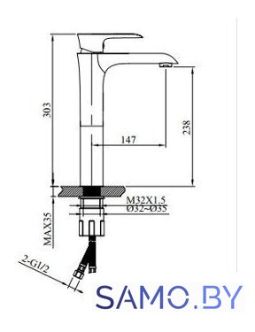 Смеситель Altrobagno Costanza 010214 Or - Изображение №8 — Интернет-магазин samo.by