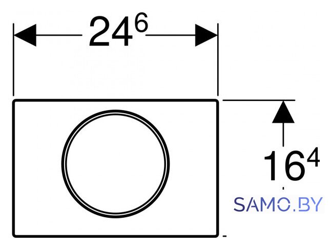 Панель смыва Geberit Sigma 10 115.758.JT.5 (белый матовый) - Изображение №2 — Интернет-магазин samo.by