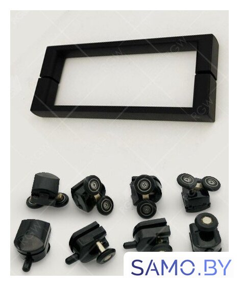 Душевой уголок RGW CL-48B (CL-14B + Z-050-1B) 32094891-014 110x90 (черный/прозрачное стекло) - Изображение №4 — Интернет-магазин samo.by