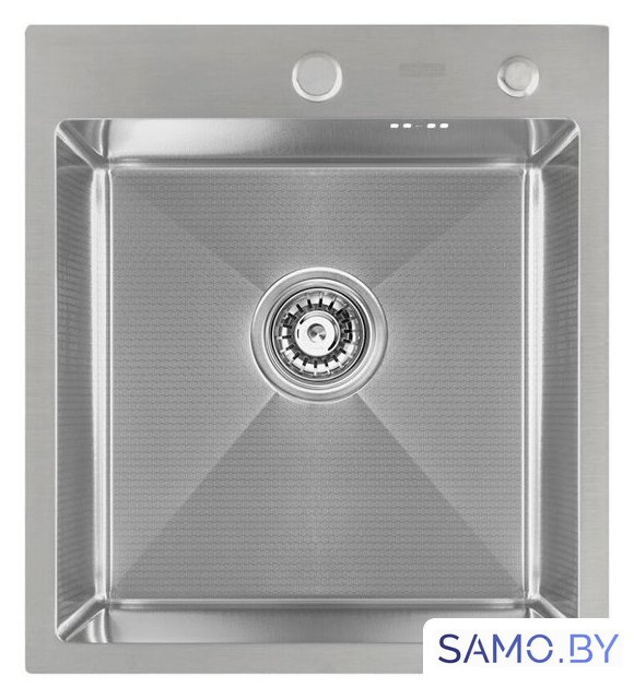 Кухонная мойка ARFEKA ECO AR мойка 450*500, коландер F, дозатор SATIN DECOR - Изображение №4 — Интернет-магазин samo.by