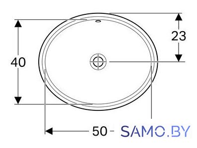 Умывальник Geberit VariForm 500.752.01.2 - Изображение №2 — Интернет-магазин samo.by
