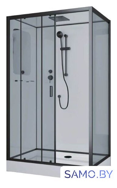 Душевая кабина Niagara NG-6912-01QL Black 120x80x210 (тонированное стекло) - Изображение №1 — Интернет-магазин samo.by
