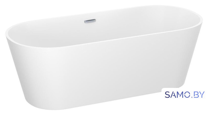 Ванна Wellsee Shell 140x70 28170101R (отдельностоящая ванна белый глянец, экран, ножки, сифон-автомат хром) - Изображение №2 — Интернет-магазин samo.by