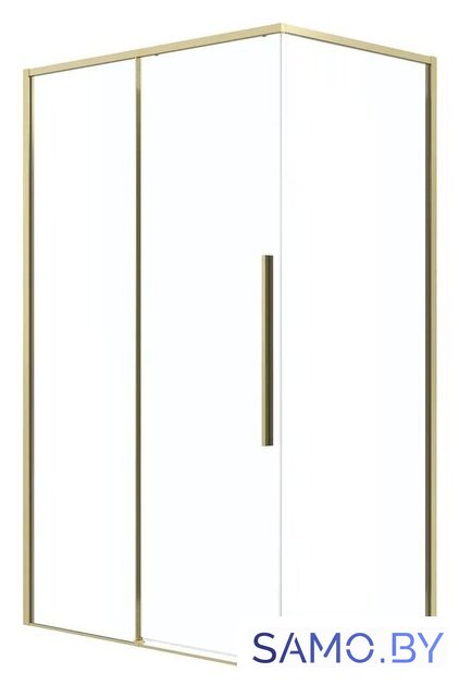 Душевой уголок Grossman Galaxy 130x70x195 120.K33.01.1370.32.00 (золото сатин/прозрачное стекло) - Изображение №1 — Интернет-магазин samo.by