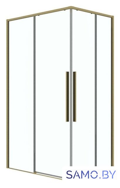 Душевой уголок Grossman Galaxy 120x80x195 300.K33.01.1280.32.00 (золото сатин/прозрачное стекло) - Изображение №1 — Интернет-магазин samo.by