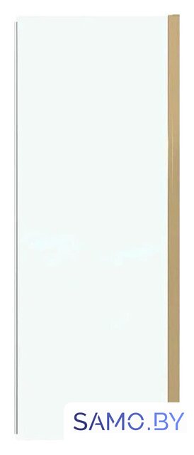 Душевая стенка Grossman Pragma 100х195 200.K33.03.100.32.00 (золото сатин/стекло прозрачное) - Изображение №1 — Интернет-магазин samo.by