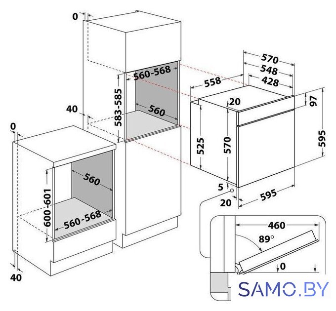 Электрический духовой шкаф Whirlpool OMSR58RU1SB - Изображение №8 — Интернет-магазин samo.by