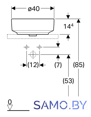 Умывальник Geberit VariForm 500.768.01.2 - Изображение №3 — Интернет-магазин samo.by