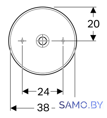 Умывальник Geberit VariForm 500.768.01.2 - Изображение №2 — Интернет-магазин samo.by