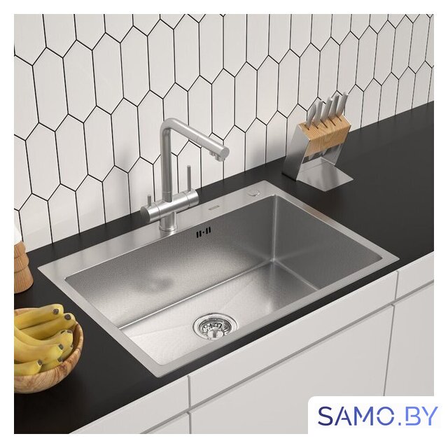 Кухонная мойка ARFEKA ECO AR 700*500 SATIN DECOR MILLET GRAINS - Изображение №1 — Интернет-магазин samo.by