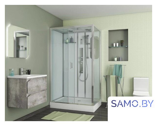Душевая кабина Niagara NG-6012-01GQL 120x80x210 (прозрачное стекло) - Изображение №2 — Интернет-магазин samo.by