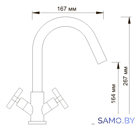 Смеситель Wasserkraft Weser 7803 - Изображение №3 — Интернет-магазин samo.by