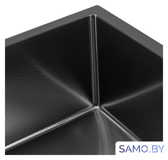 Кухонная мойка ARFEKA ECO AR 550*450 BLACK PVD NANO DECOR - Изображение №4 — Интернет-магазин samo.by