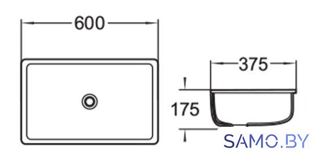 Умывальник SantiLine SL-3006 - Изображение №2 — Интернет-магазин samo.by
