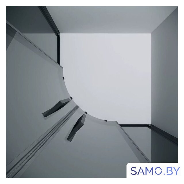 Душевой уголок Grossman Cosmo 100x100x195 301.K33.02.1010.21.10 (черный матовый/тонированное стекло) - Изображение №6 — Интернет-магазин samo.by