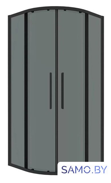 Душевой уголок Grossman Cosmo 100x100x195 301.K33.02.1010.21.10 (черный матовый/тонированное стекло) - Изображение №1 — Интернет-магазин samo.by