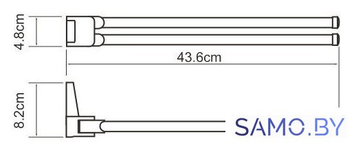 Держатель для полотенца Wasserkraft Lopau K-6031 - Изображение №4 — Интернет-магазин samo.by