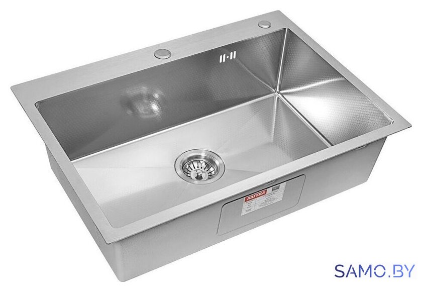 Кухонная мойка ARFEKA ECO AR 700*500 SATIN DECOR - Изображение №3 — Интернет-магазин samo.by